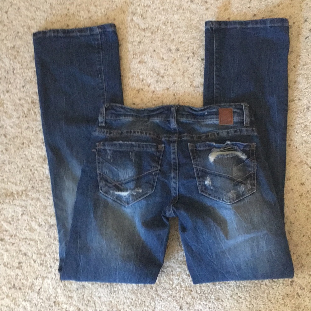 BKE Stella jeans size 25 R distressed Boot cut - Picture 4 of 4